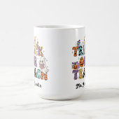 Custom Teacher Mug, Custom Teacher Gift, Hallow コーヒーマグカップ (中央)