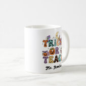 Custom Teacher Mug, Custom Teacher Gift, Halloween コーヒーマグカップ (正面右)