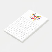 Custom Teacher Name Back to School ポストイット (アングル)