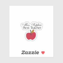 Custom Teacher Name Sticker | Teacher Appreciation シール