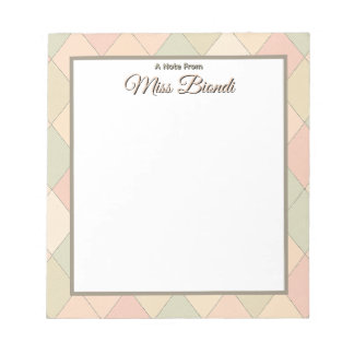 Custom Teacher Notepad – A Note From [Your Name] ノートパッド