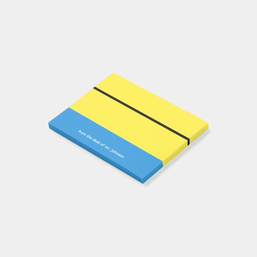 Custom Teacher Notepad Gift Classroom Theme ポストイット (アングル)