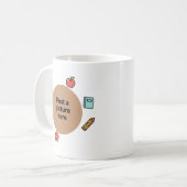 Custom Teacher Photo Mug コーヒーマグカップ (正面左)