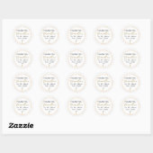 Custom Teacher Stickers – Thank You with Name ラウンドシール (シート)