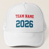 CUSTOM TEAM NAME 2026 PERSONALIZED GIFT キャップ (正面)