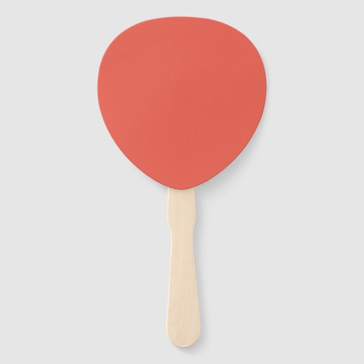 Custom Tear Drop Fan – Fire Opal Bold ハンドファン (正面)