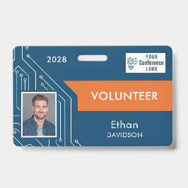 Custom Technology Summit Volunteer Photo ID Badge バッジ