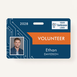 Custom Technology Summit Volunteer Photo ID Badge バッジ