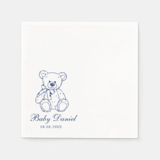 Custom Teddy Bear Baby Shower スタンダードカクテルナプキン