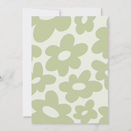 Custom Teddy Bear Picnic Birthday Invitation 招待状 (裏面)