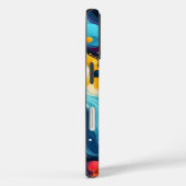 Custom Template Vibrant Wavy Pattern Case-Mate iPhoneケース (裏面 / 右)