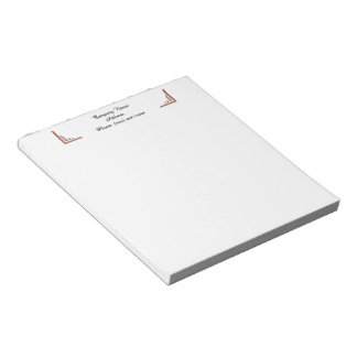 Custom Terracotta Corner Business Notepad ノートパッド