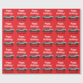 Custom Tesla pickup truck personalized Birthday ラッピングペーパー (フラット)