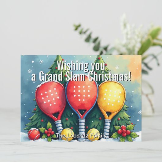 🎾🎄Custom text,   シーズンカード (スタンド正面)