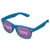 Custom Text レトロサングラス (アングル)