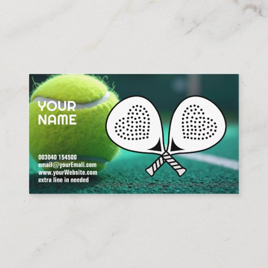 🎾Custom text,  Ace Your Game Padel Coach  名刺 (裏面)