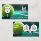 🎾Custom text,  Ace Your Game Padel Coach  名刺 (正面/裏面)