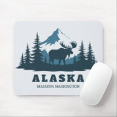 Custom Text ALASKA マウスパッド (マウス)