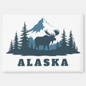 Custom Text ALASKA マグネット (正面)