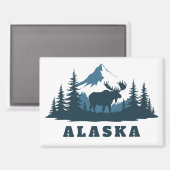 Custom Text ALASKA マグネット (正面/裏面)