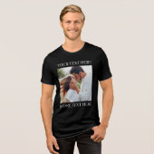 Custom Text and Photo トライブレンドＴシャツ (正面全面)
