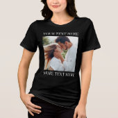 Custom Text and Photo トライブレンドＴシャツ (正面)