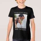 Custom Text and Photo トライブレンドＴシャツ (正面)