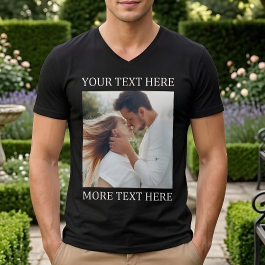 Custom Text and Photo トライブレンドＴシャツ