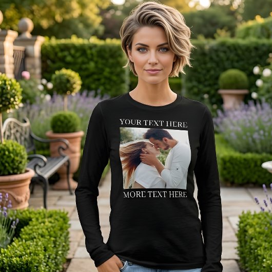 Custom Text and Photo トライブレンドＴシャツ