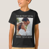 Custom Text and Photo Tシャツ (正面)