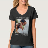 Custom Text and Photo Tシャツ (正面)