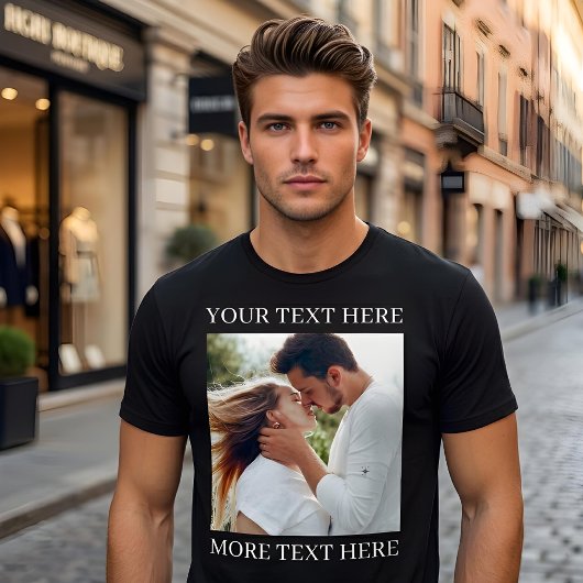 Custom Text and Photo Tシャツ