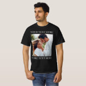 Custom Text and Photo Tシャツ (正面フル)