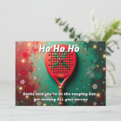 🎾🎄Custom text, anta Saw Your Serve… and Flinched シーズンカード (スタンド正面)