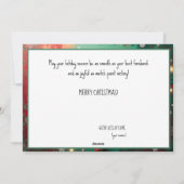 🎾🎄Custom text, anta Saw Your Serve… and Flinched シーズンカード (裏面)