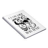 Custom Text Art Deco Cocktail Party ノートブック (右側)