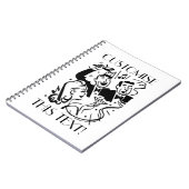 Custom Text Art Deco Cocktail Party ノートブック (左側)