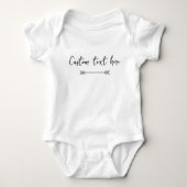 Custom text Baby Bodysuit ベビーボディスーツ (正面)