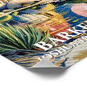 Custom Text Barker Dam Joshua Tree Van Gogh Desert ポスター (角)