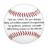 Custom Text Baseball – Personalized Sports Gift 野球ボール (正面)