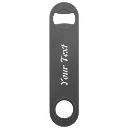 Custom Text Black Bar Key Bottle Opener スピード栓抜き