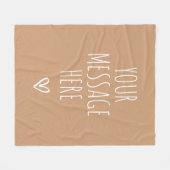 Custom Text Blanket Birthday or Graduation Gift フリースブランケット (正面(横))