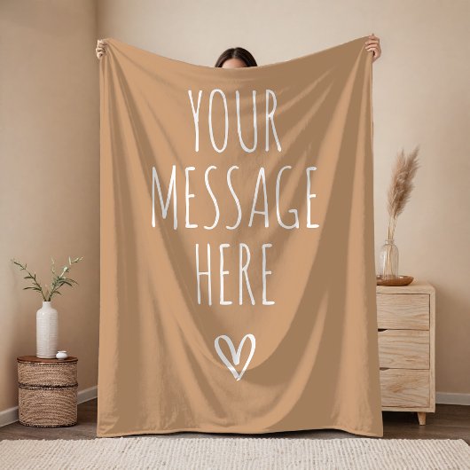 Custom Text Blanket Birthday or Graduation Gift フリースブランケット