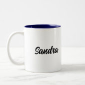 Custom Text, Bless Your Crafty Heart ツートーンマグカップ (左)