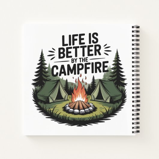 Custom Text Camping ノートブック (裏面)