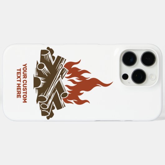 Custom Text Camping Case-Mate iPhoneケース (裏面 (横))