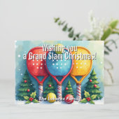 🎾🎄Custom text,  Candy Cane Smash シーズンカード (スタンド正面)