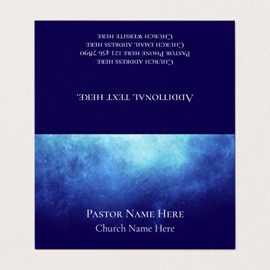 Custom Text Christian Church Pastor Personalized  名刺 (外部フラット)