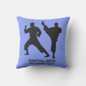 Custom Text & Color Martial Arts クッション (裏面)