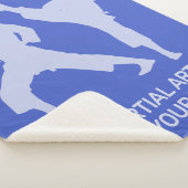 Custom Text & Color Martial Arts シェルパブランケット (3/4)